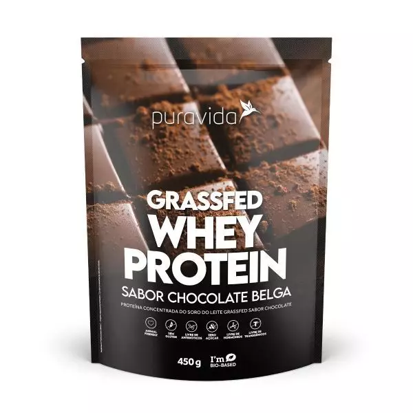 Whey Protein chocolate belga 450g Puravida