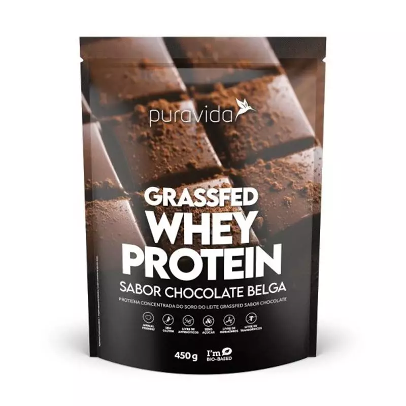 Whey Protein chocolate belga 450g Puravida