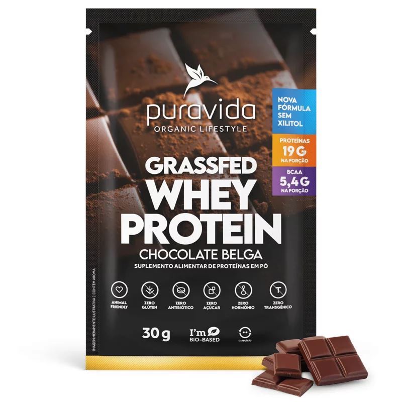 Whey Protein chocolate belga 30g Puraviida