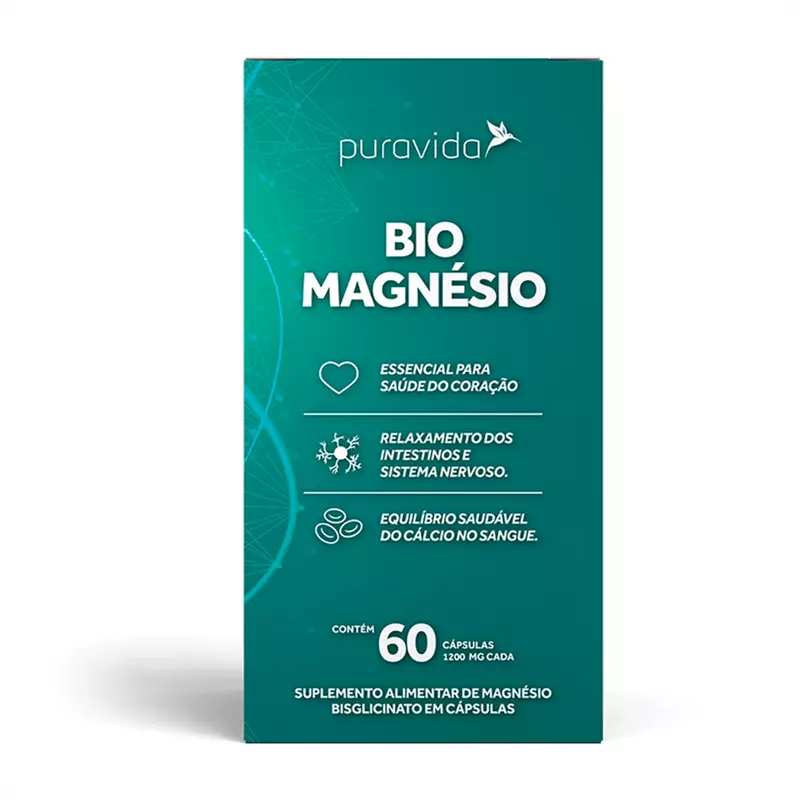 Bio Magnésio bisglicinato 60 cápsulas