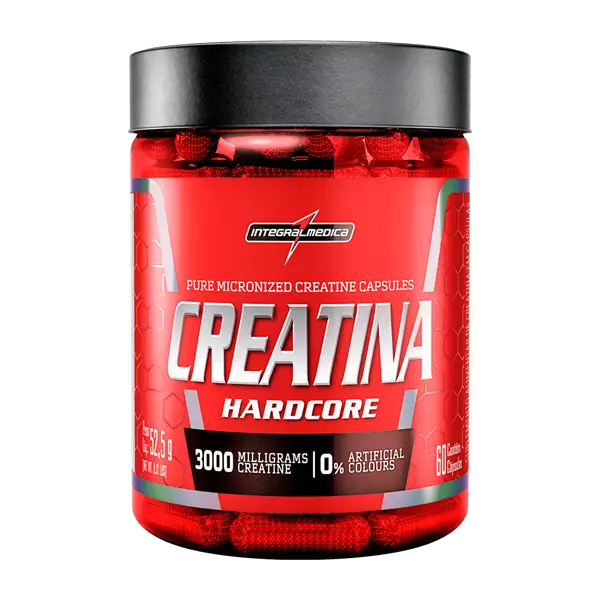 Creatina Hardcore 60 cápsulas Integral médica 