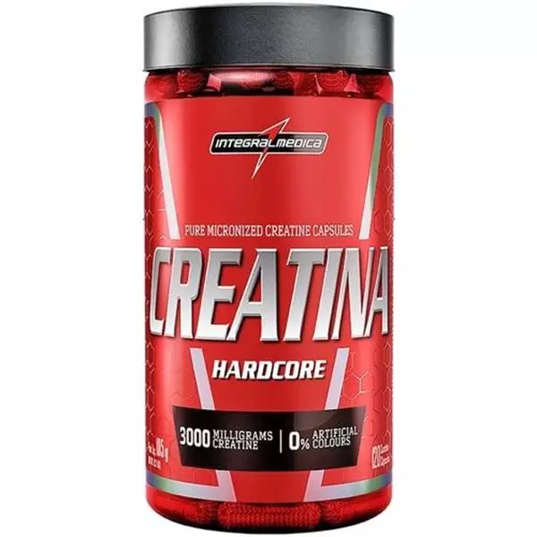 Creatina Hardcore 120 cápsulas Integral médica 