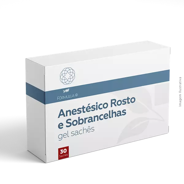 Anestésico Rosto e Sobrancelhas Gel 30 Sachês