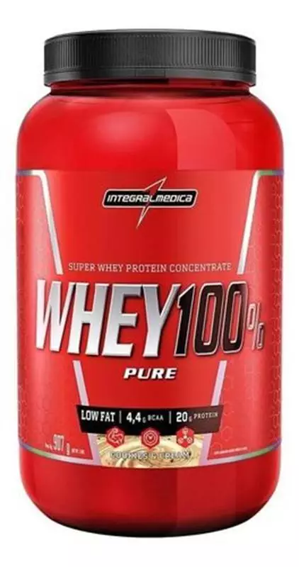 Whey 100% Pure Cookies and Cream Pote 900g - Integral Medica