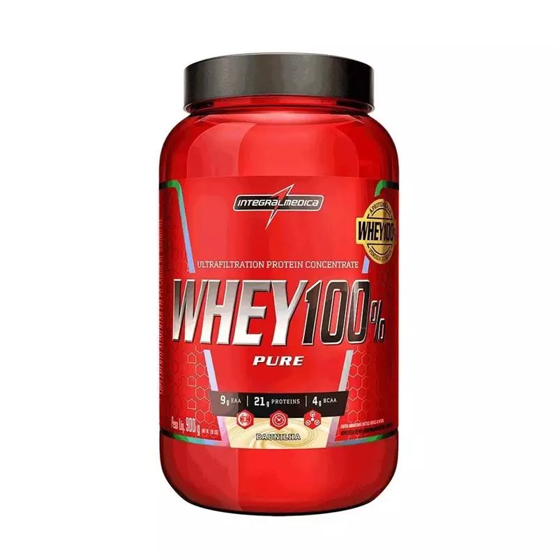 Whey 100% Pure Baunilha Pote 900g - Integral Medica