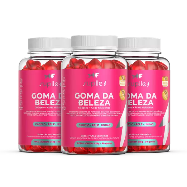 Goma da Beleza - Goma de Colágeno Verisol - 3 potes Goma da Beleza - Goma de Colágeno Verisol - 3 potes