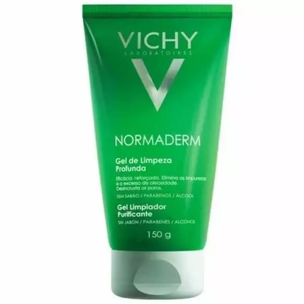 Gel Facial De Limpeza Profunda Vichy Normaderm Pele Mista e oleosa 150ml
