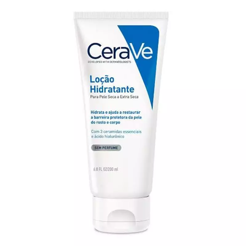 CeraVe, Loção Hidratante Corporal, com textura Fluida e Ácido Hialurônico 200ml