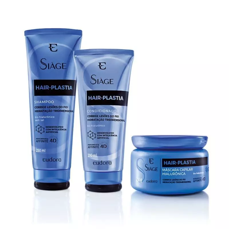 Combo Eudora Siàge Hair Plastia Shampoo + Máscara + Condicionador