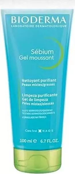 Bioderma Sébium Gel Moussant de Limpeza Pele Mista e Oleosa com  204g