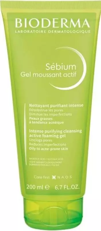 Bioderma Sébium Gel Moussant Actif 200Ml