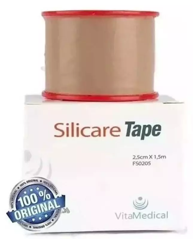 Fita Adesivo Silicone Silicare Tape Rolo 1,5m Hipoalergênico