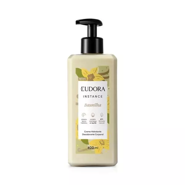 Creme Hidratante Desodorante Corporal Instance Baunilha Eudora 400ml
