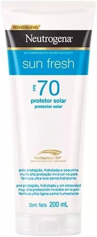Neutrogena Sun Fresh Protetor Solar Corporal FPS 70 200ml