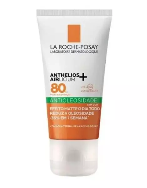 Protetor Solar Facial La Roche-Posay FPS 80 Anthelios Airlicium + Antioleosidade 40g
