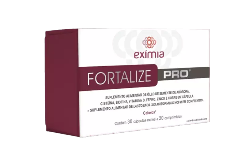 Polivitamínico Exímia Fortalize Pro Cabelos 30 Comprimidos + 30 Cápsulas