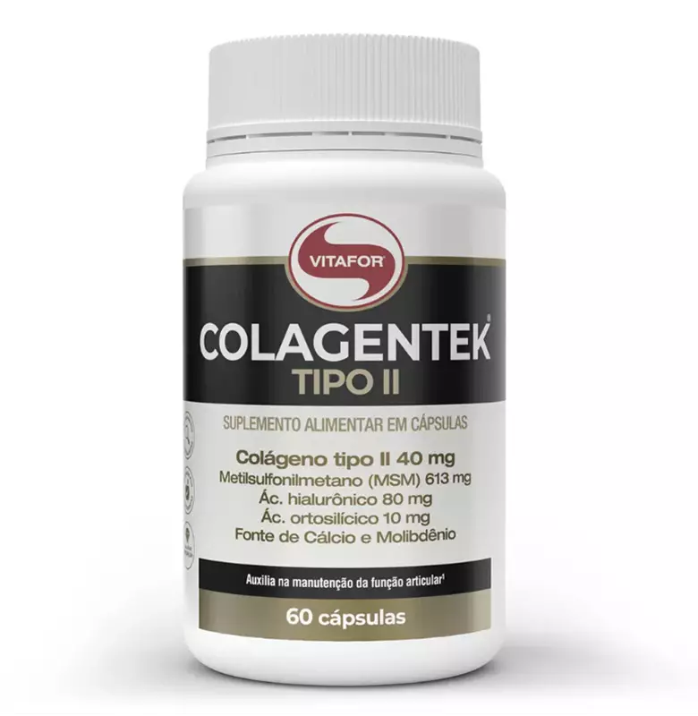 Colagentek tipo II 60 cápsulas Vitafor