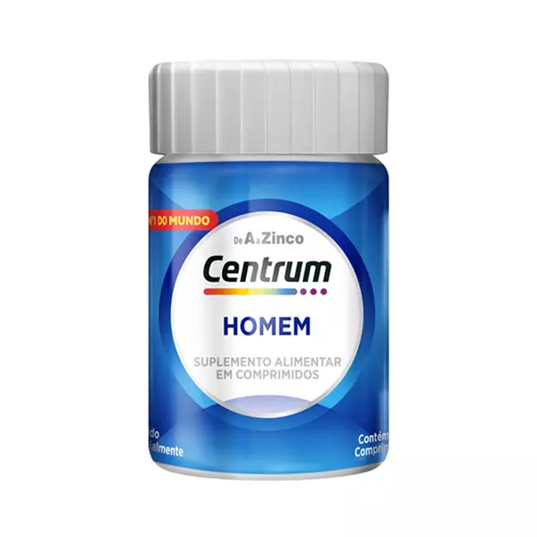 Polivitamínico Centrum Essentials Homem de A a Zinco 30 Comprimidos