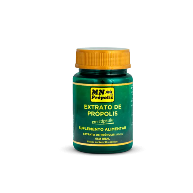 Extrato de própolis verde em cápsulas 250mg MN Própolis