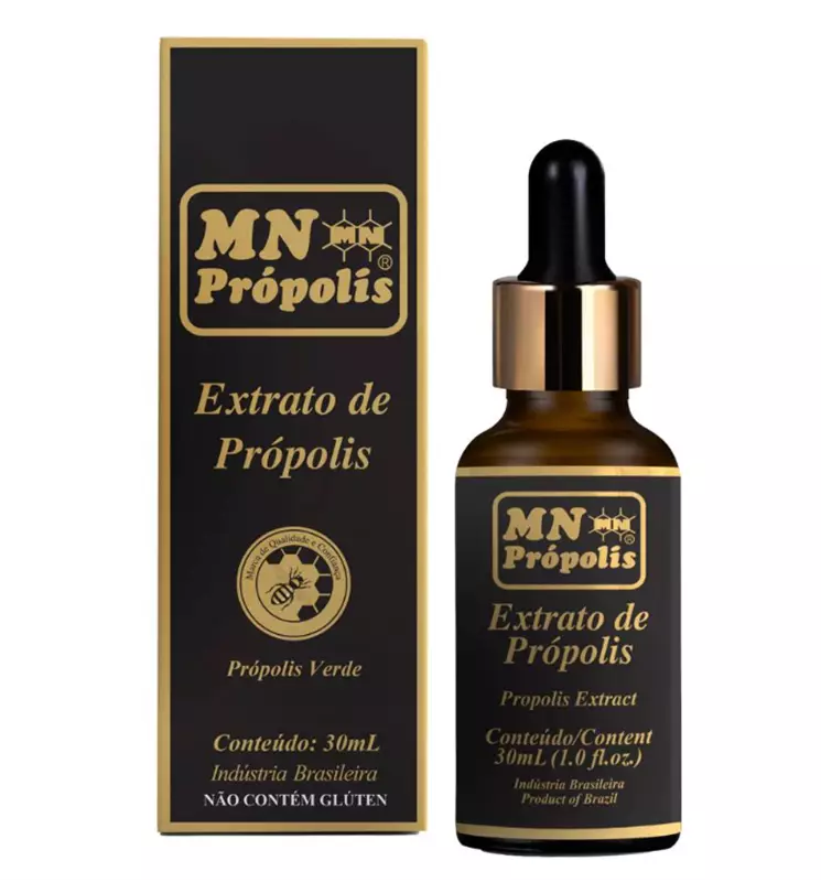 Extrato de Própolis Verde Ouro 30ml MN Própolis