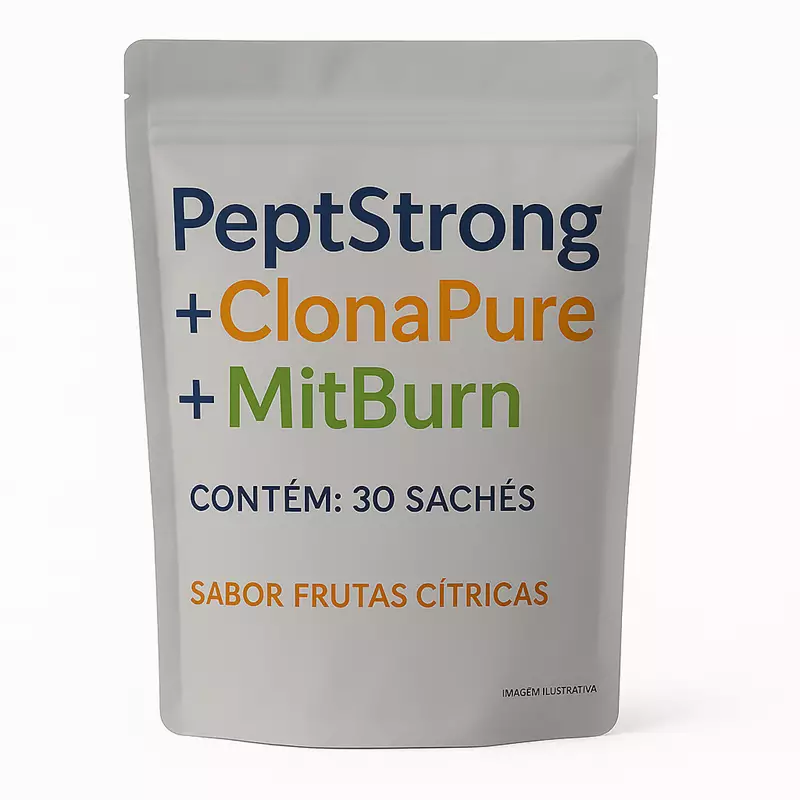 Peptstrong + Clonapure + Mitburn - 30 sachês